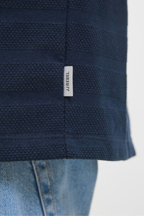 JJ REBEL Polo de manga comprida azul