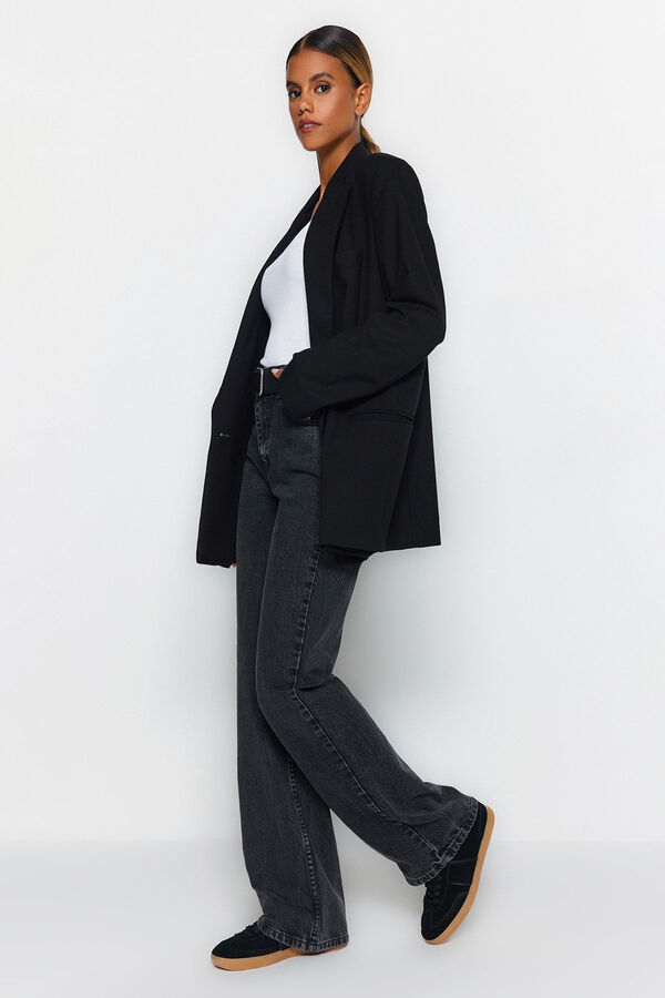 Trendyol Jeans regular de mujer gris