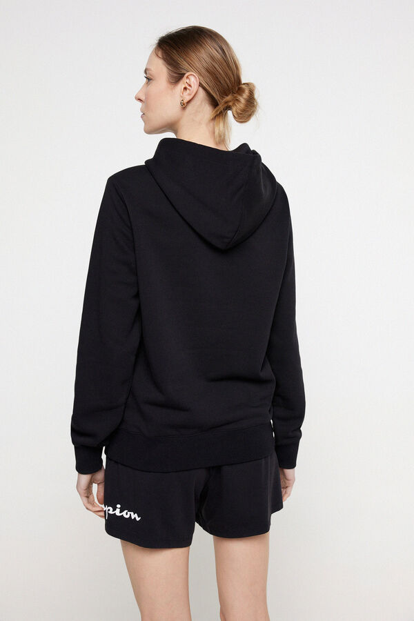 Champion Sudadera con capucha de mujer negro