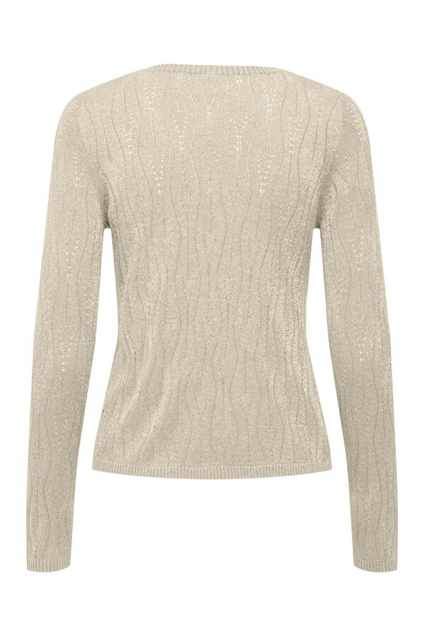 Only Camisola com lurex cinzento