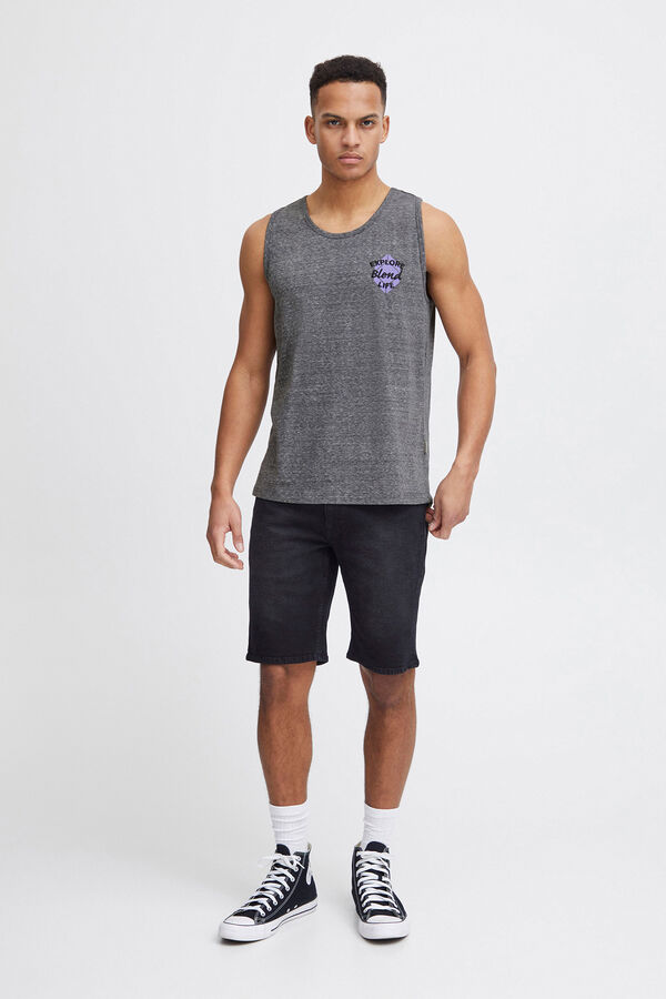 Blend T-shirt sem mangas preto