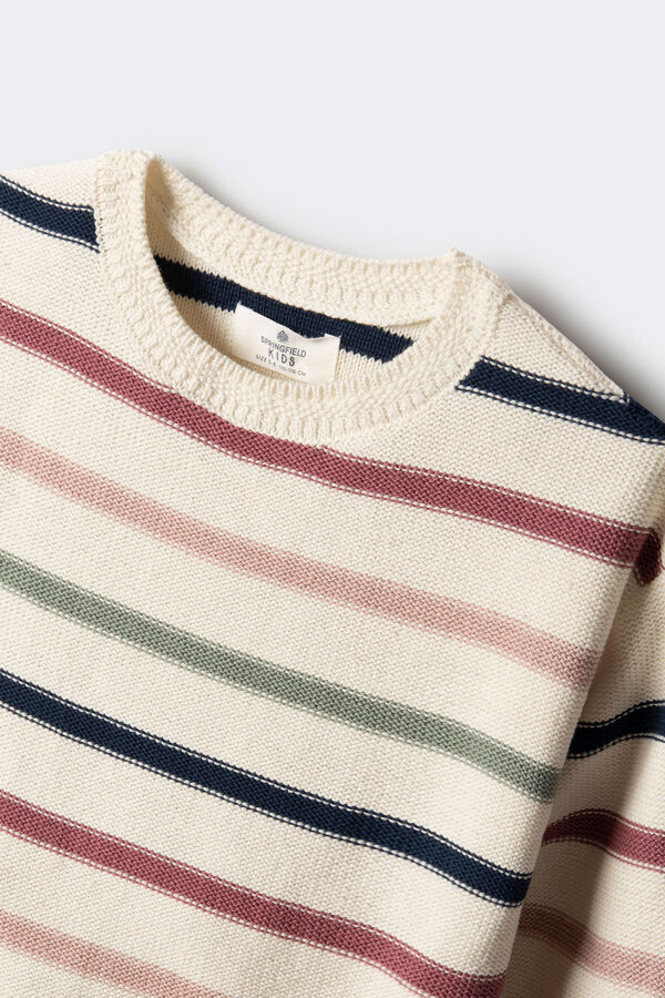 Springfield Kids Jersey rayas ni&ntilde;a beige