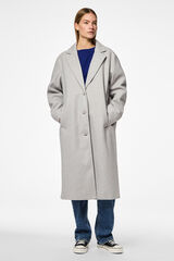 Pieces Sobretudo longo de pano cinzento