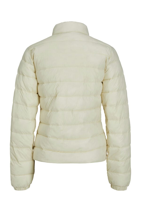 Jack & Jones Blus&atilde;o de plumas curto acolchoado bege
