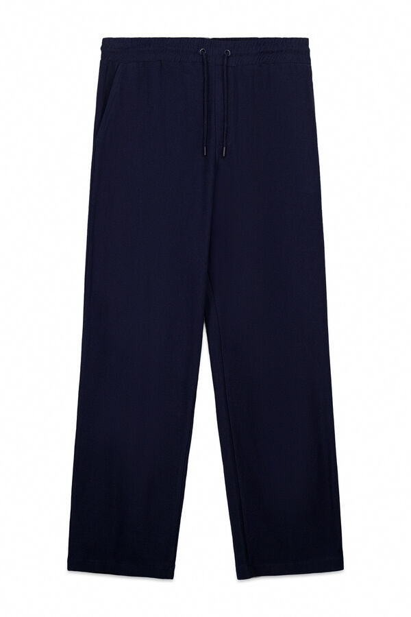 Springfield Pantal&oacute;n jogger recto azul