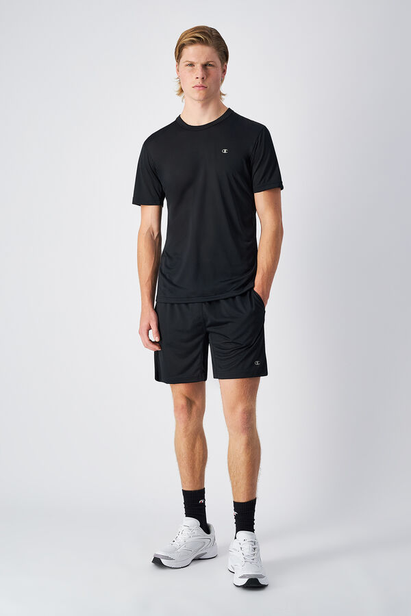 Champion Shorts de algodão masculino preto