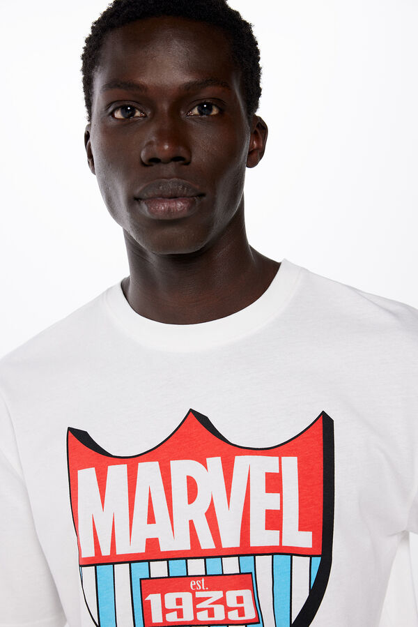 Springfield T-shirt Marvel bege