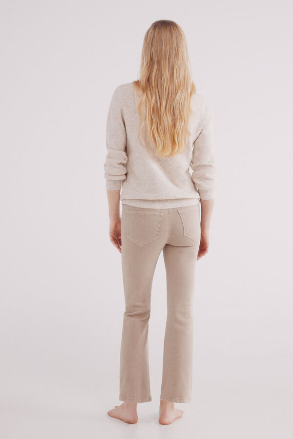 Springfield Jeans kick flare color beige