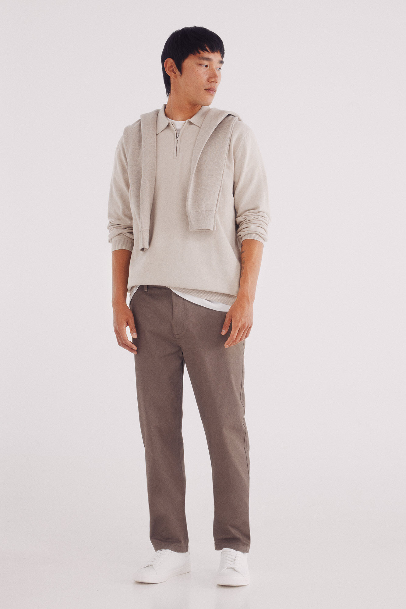 Springfield Pantal&oacute;n chino microestampado slim fit