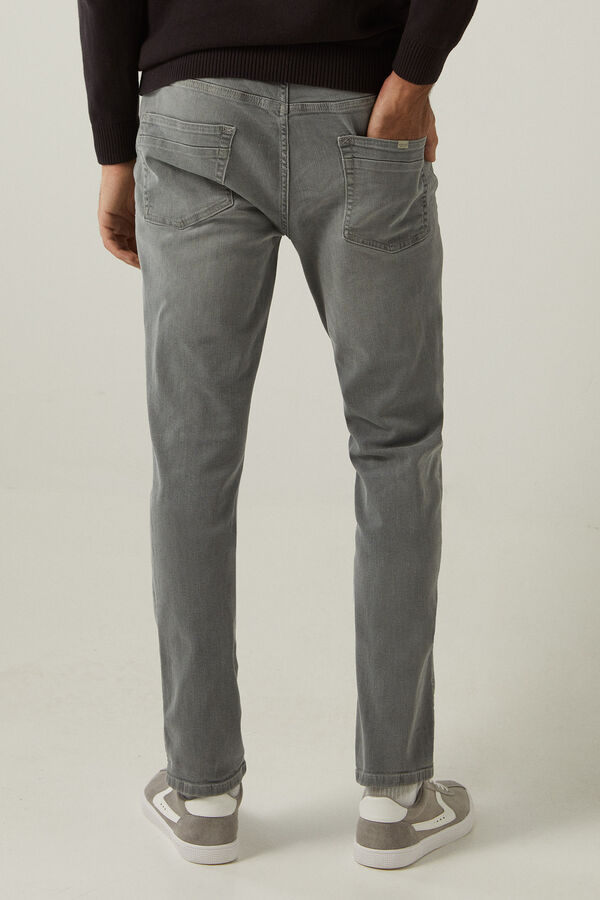 Springfield Jeans skinny cinzento lavagem média-clara cinza