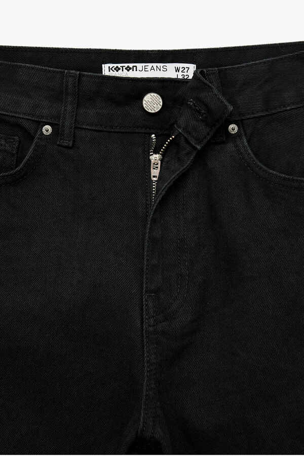 Koton Cal&ccedil;a jeans reta preto