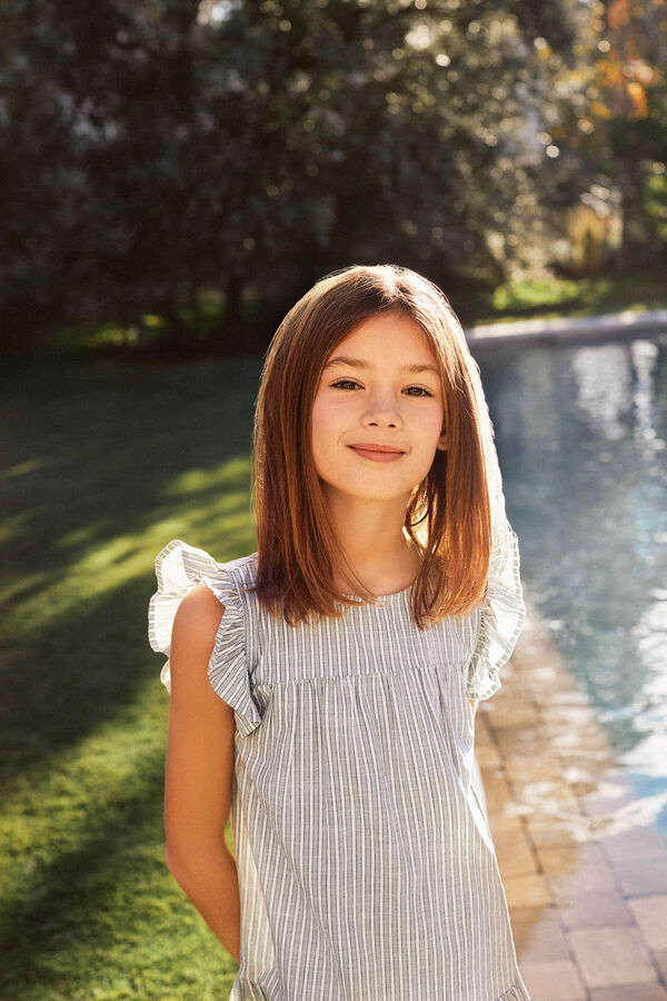 Springfield Kids Vestido rayas niña verde