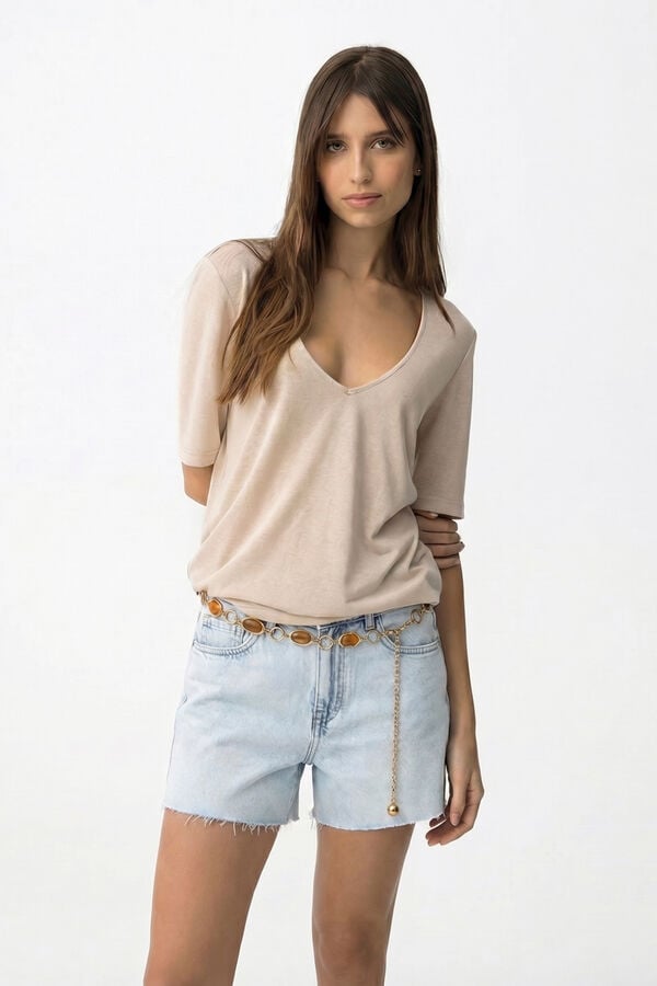 Tiffosi shorts jeans azul