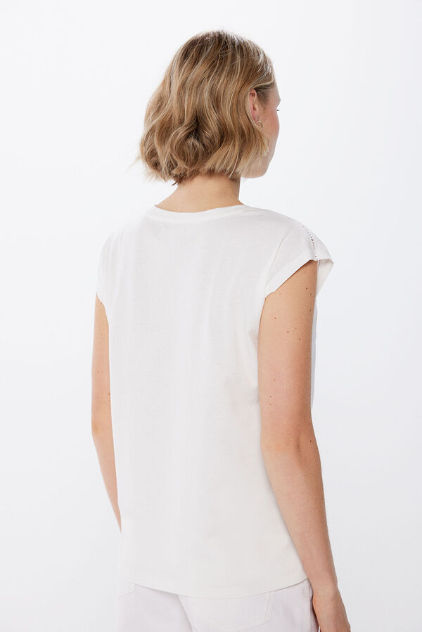 Springfield Camiseta "Paradise" blanco