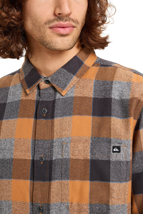 Quiksilver Motherfly Plaid - Camisa de manga larga para hombre estampado