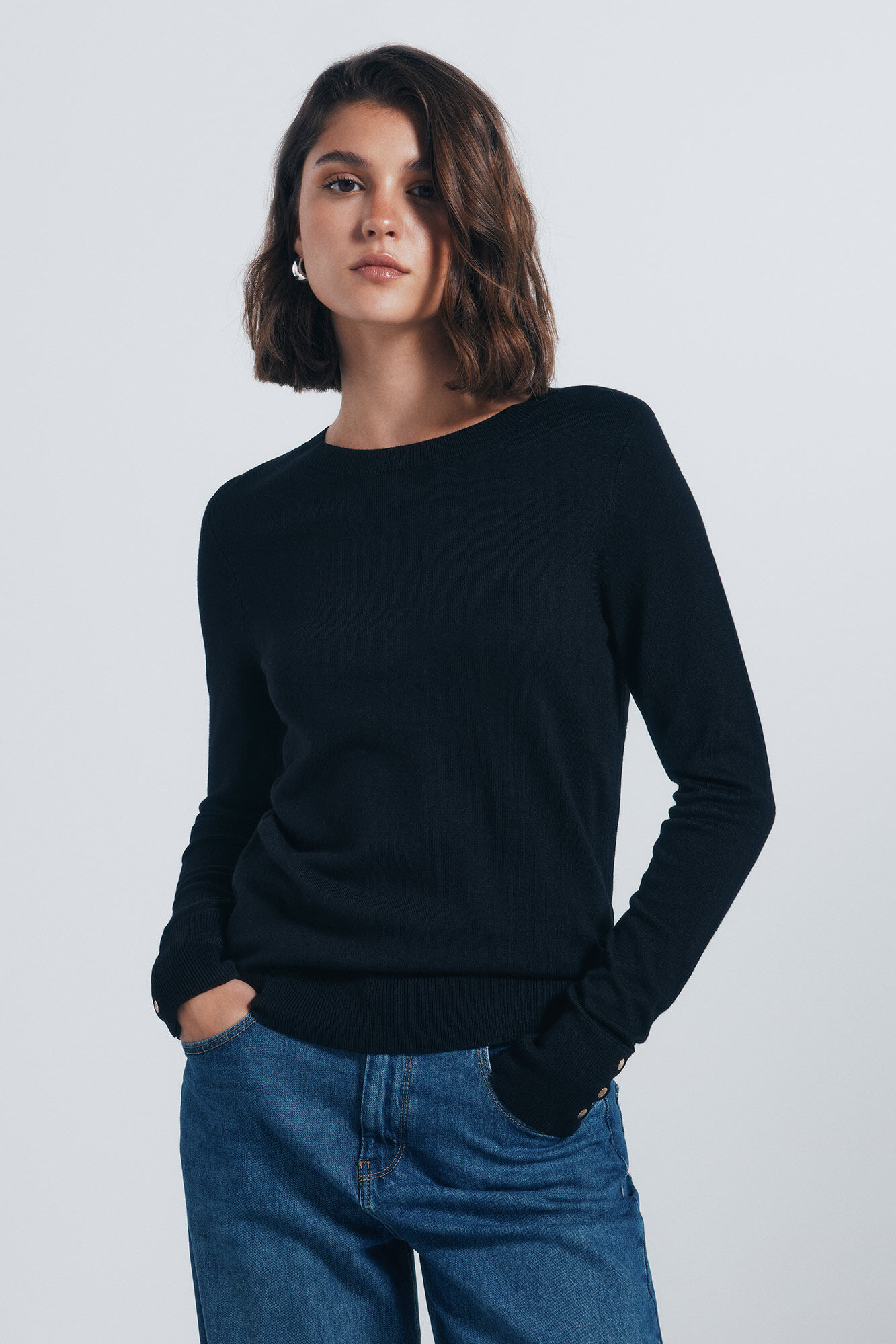 Springfield Jersey fino botones pu&ntilde;os