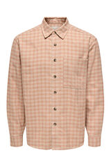 Only & Sons Camisa manga larga gris