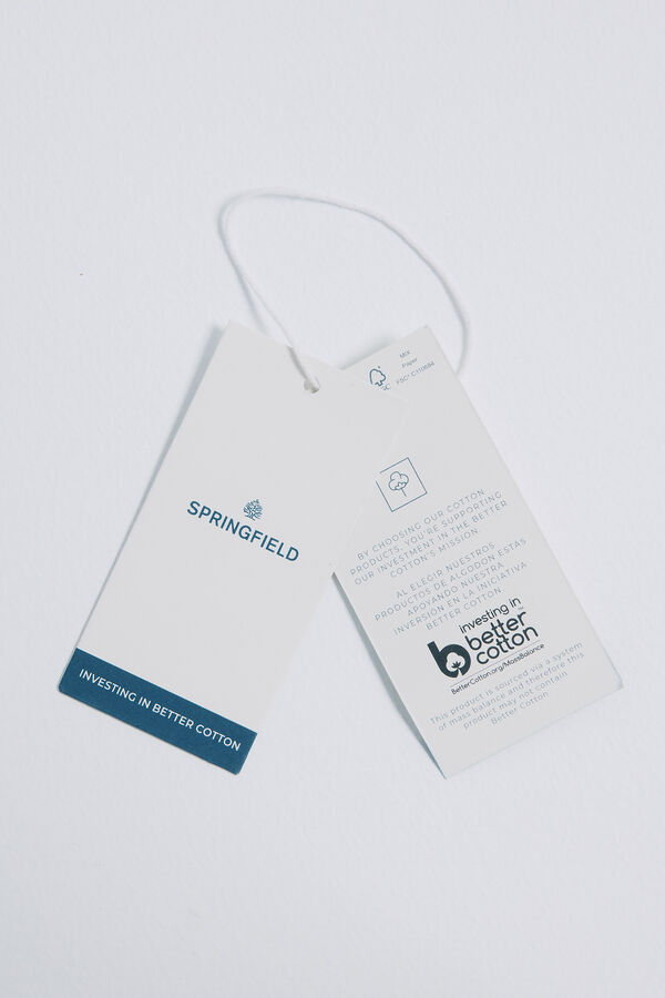 Springfield Camiseta gráfica tropical marfil