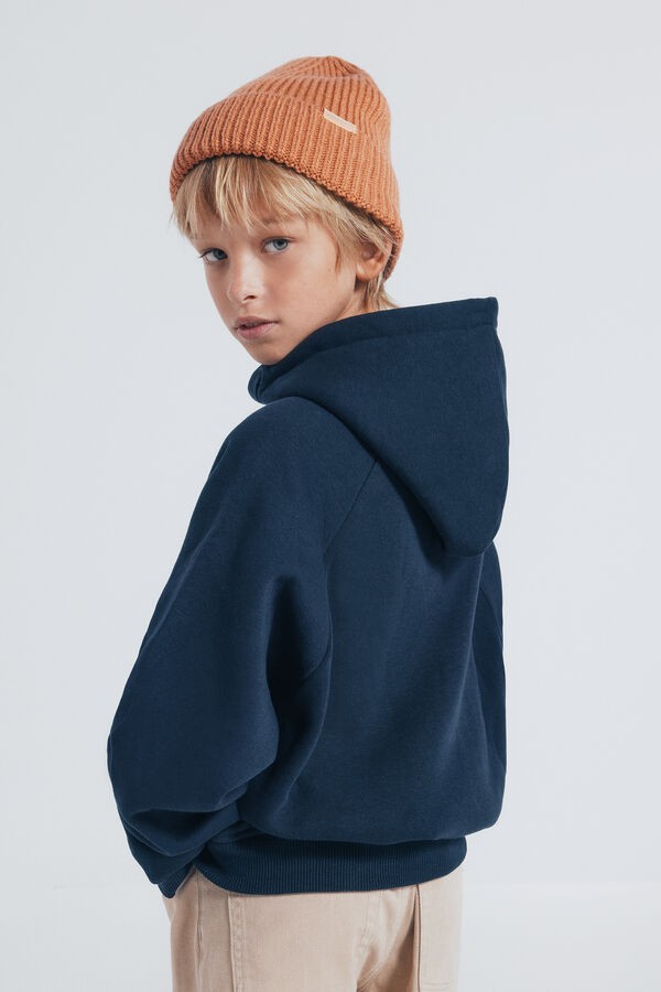 Springfield Kids Sweatshirt infantil com capuz para capuz azul