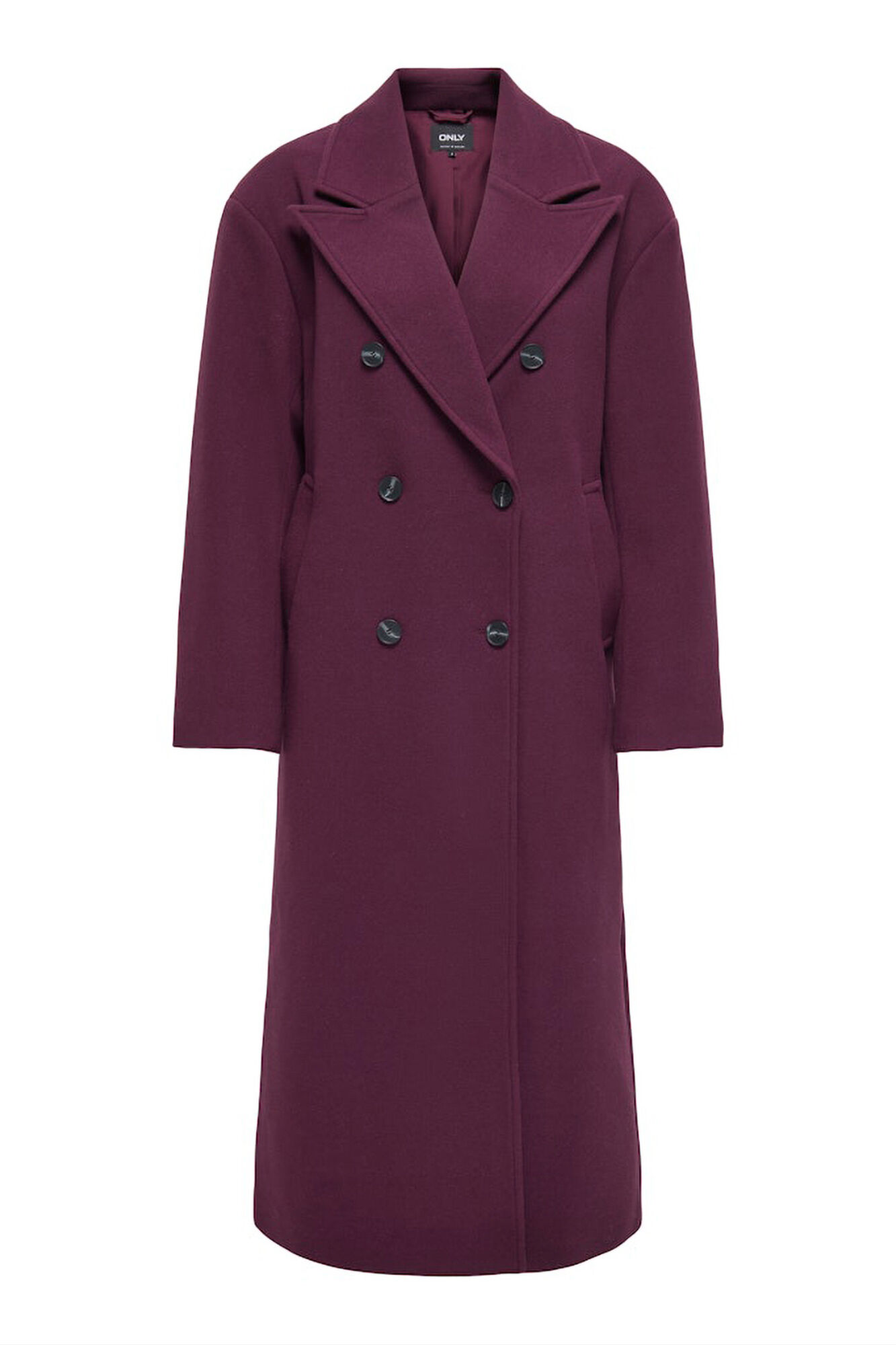 Only Abrigo largo abotonado