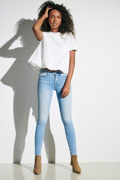 Springfield Jeans skinny talle estándar azul medio