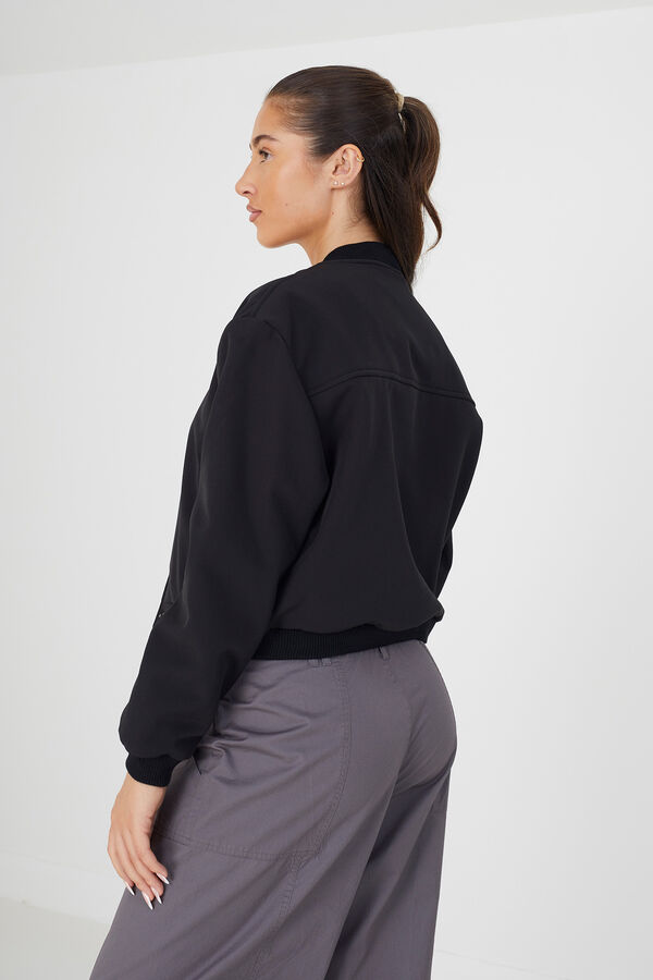 Brave Soul Bombardeiro com bot&otilde;es de press&atilde;o preto