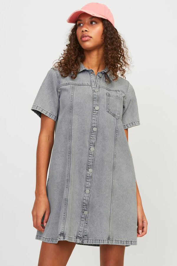Jack & Jones Vestido vaquero corto gris