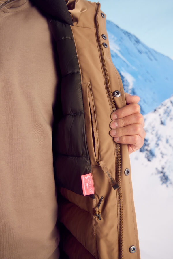 Springfield Parka acolchoada t&eacute;rmica castanho