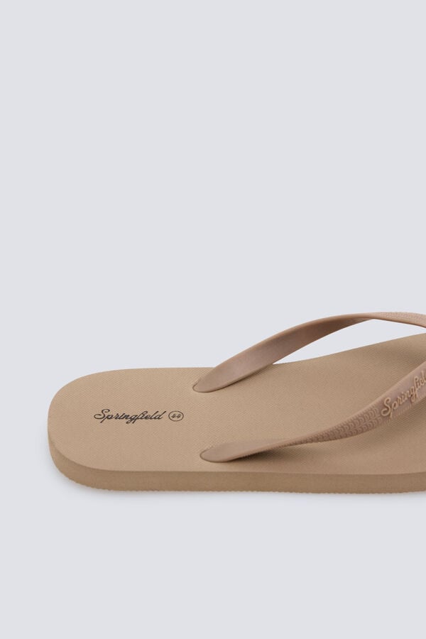 Springfield Sandalia dedo beige