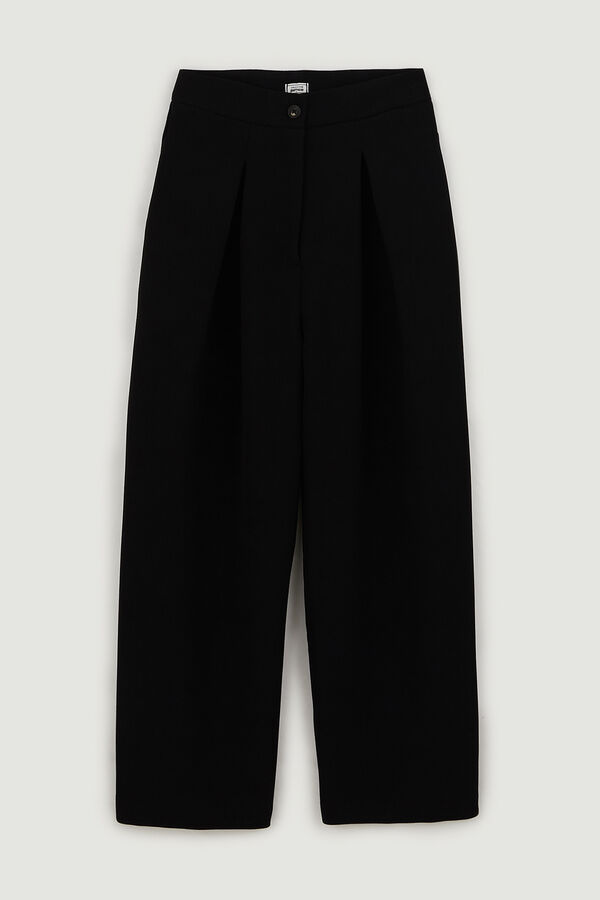 Springfield Pantalón liso negro