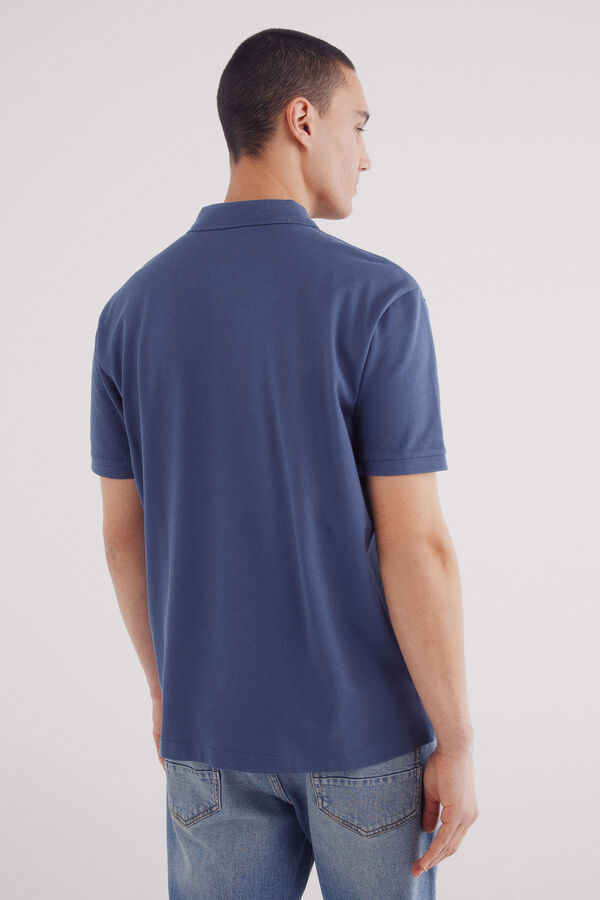 Springfield Polo piqu&eacute; b&aacute;sico regular fit azul