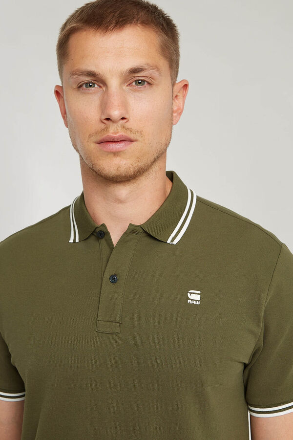 G-STAR Polo de manga curta verde