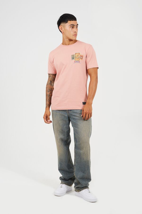 Brave Soul T-shirt de manga curta estampada rosa