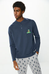 Springfield Pijama largo Disney Rana Gustavo azul