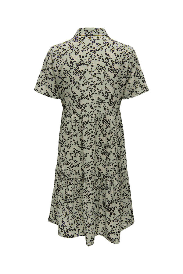 JDY Vestido curto camiseiro verde