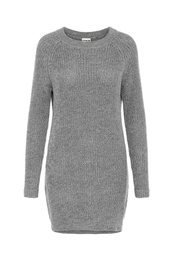 Noisy May Vestido curto de malha  cinzento