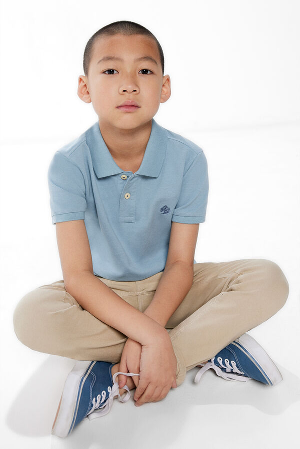 Springfield Kids Polo b&aacute;sico menino azul