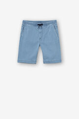 Tiffosi Cal&ccedil;&otilde;es Bermuda Indigo Knit Slim Fit azul