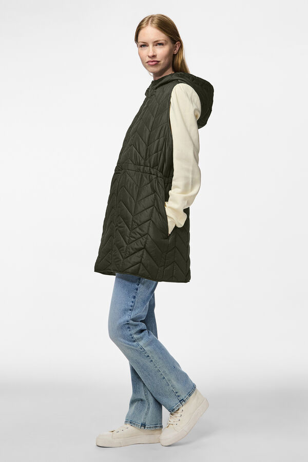 Pieces Colete acolchoado verde