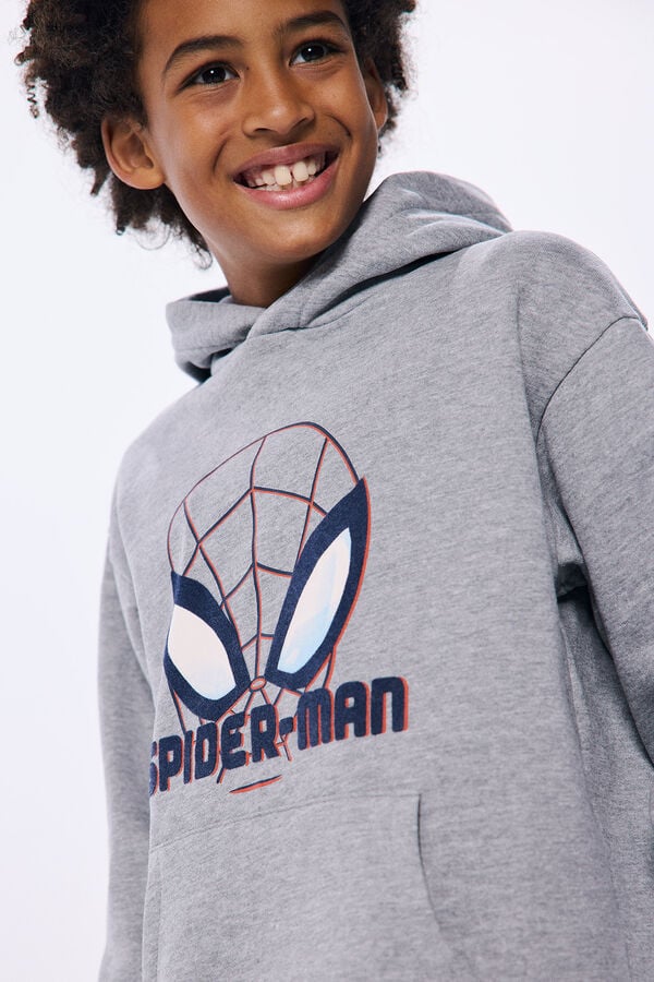 Springfield Kids Sudadera capucha Spiderman niño gris