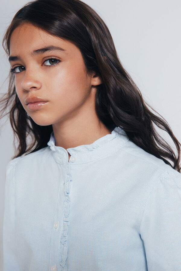 Springfield Kids Blusa de manga comprida para menina azul