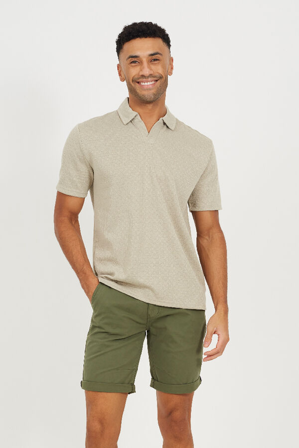 Brave Soul Short b&aacute;sico con cinco bolsillos kaki