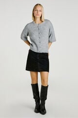 Jack & Jones Falda mini regular fit denim negro