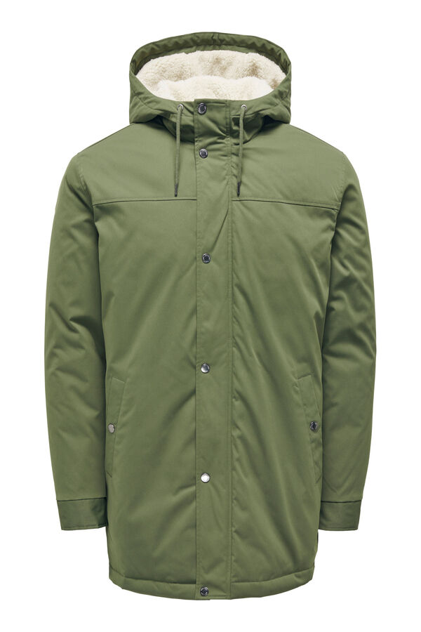 Only & Sons Parka con capucha verde