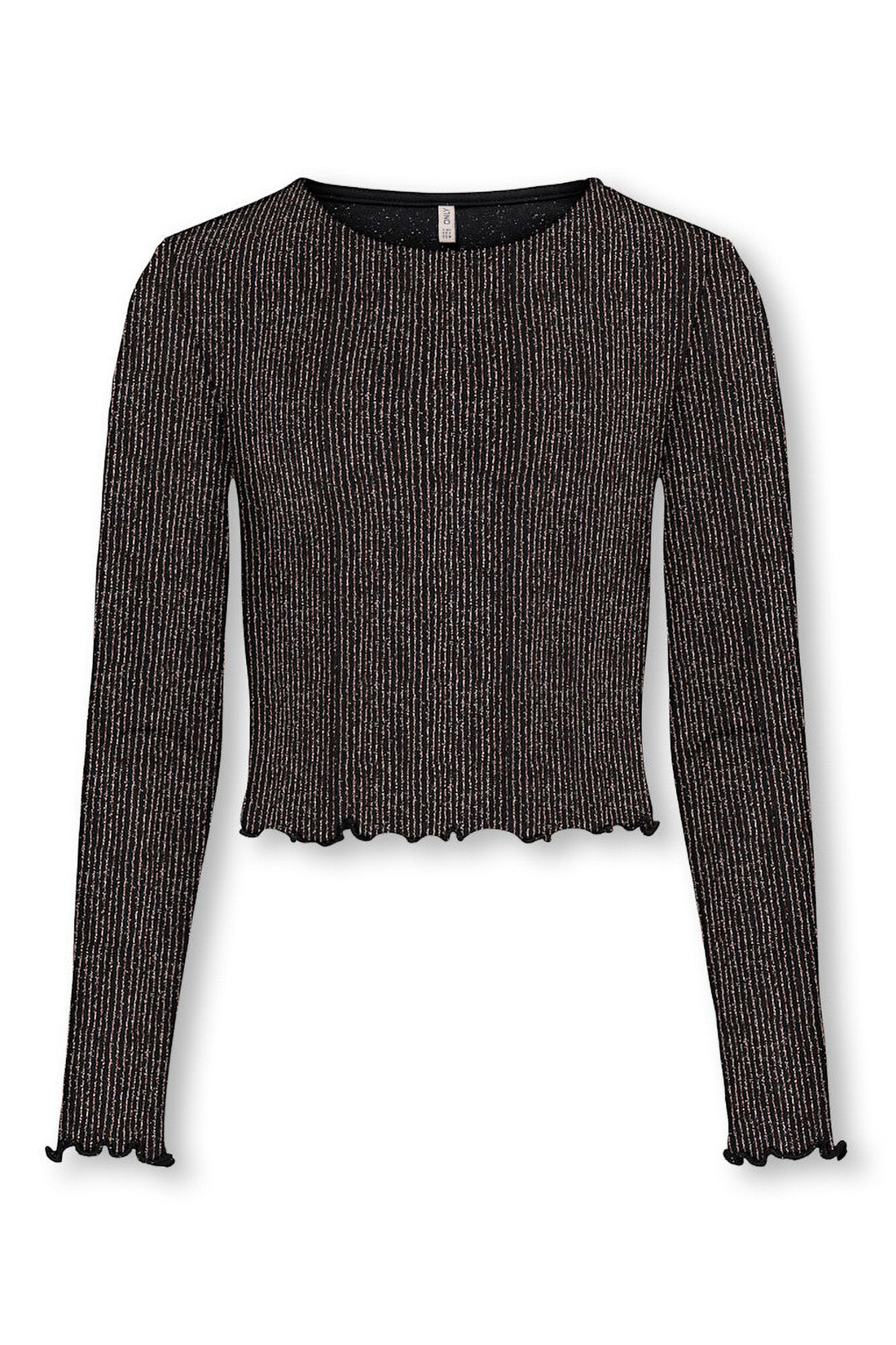 Only Girls Top de efeito brilhante