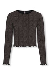 Only Girls Top de efeito brilhante cinzento