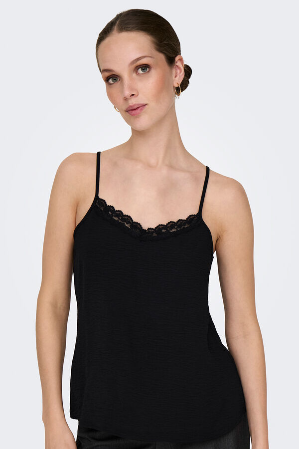 Only Top lencero tirantes negro