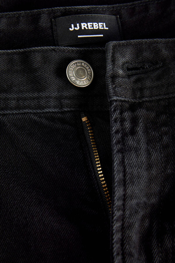 JJ REBEL Jeans folgados preto
