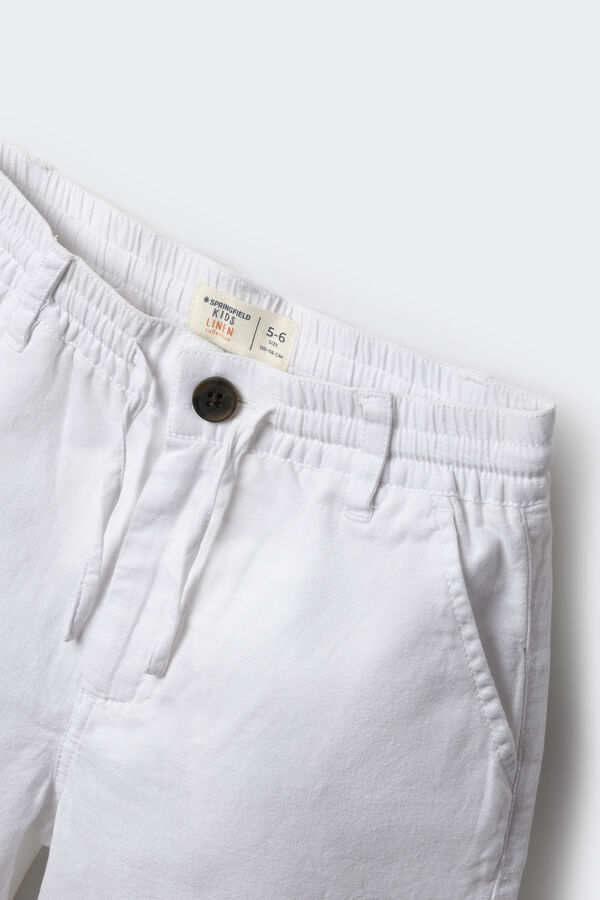 Springfield Kids linho de linho menino branco