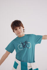 Springfield Kids Camiseta bici tricolor ni&ntilde;o estampado